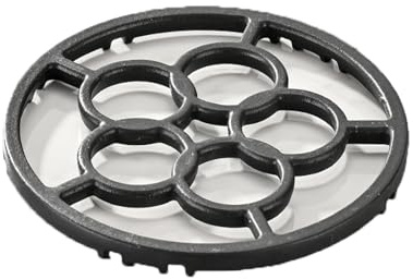 LTMSYO Gas Hob Ring Reducer, Cast Iron Work Pan Support Ring, Non Slip Gas Ring Reducer for Moka Pot Coffee Pot, Metal Trivets for Kitchen Worktops Gas Hobs 18.5cm