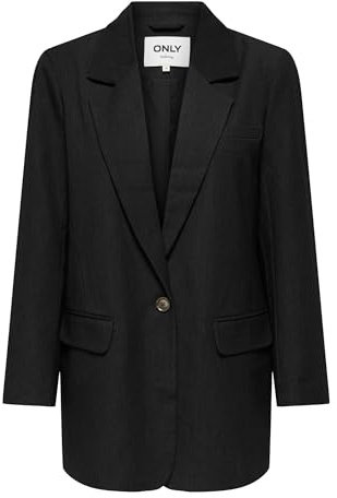 Onlhattie-Lana L/S Overs Mel Blazer TLR, svart, 40