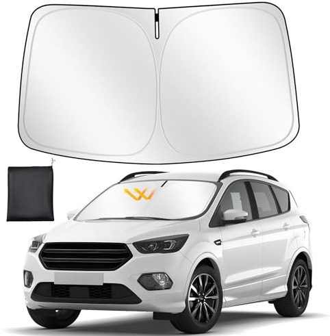 ZATOOTO Parasol para Ford Kuga 2020-2024, Parasol Coche Delantero Plegable | Ajuste EspecíFico Para El VehíCulo, Bloqueo De Rayos Uv, Aislamiento TéRmico, Montaje Sencillo, Camping, Duradero