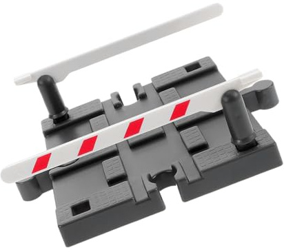 minkissy Replacement Railway Road Block for Train Track Accessories DIY Railing Barrier Model Funny Railing Barrier Plaything for Pretend Model Railway Scenarios