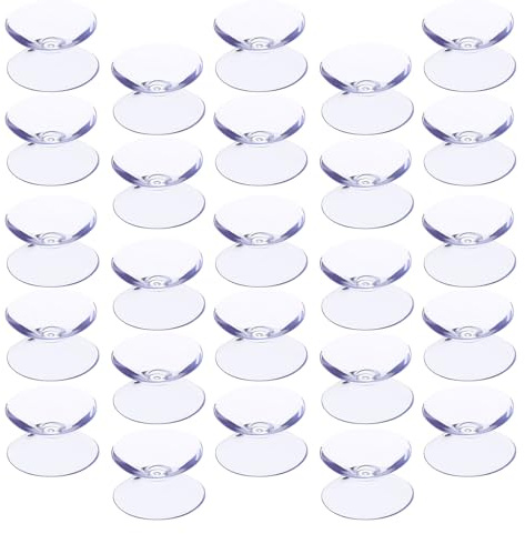 jojofuny 100pièces Lot de Ventouses Double Face pour Plateau De Verre Protections Antidérapantes Transparentes Entretoises pour Table Verre