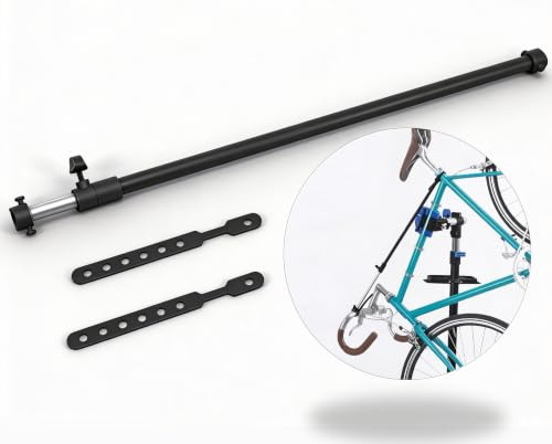 QMBasic Fahrrad Lenker Befestigung Montageständer universell 45 cm - 90 cm Teleskopstange Halter Stange Alu Halterung für Rahmen Lenker Rohre Montageständer