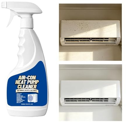Detergente Per Climatizzatore A Finestra - Soluzione Ad Azione Rapida 500 ml - Pulitore Multiuso per Condizionatore | Per Finestra Split Riscaldamento Frigorifero Camera Da Soggiorno Casa Scuola