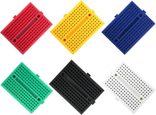 ELEGOO 6PCS 170 Points Mini Breadboard Kit | Breadboards for Electronics Kits, Arduino, Raspberry Pi