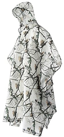3 in 1 Poncho Multifunktions Regenmantel Schnee Regenmantel Bodenplane Zeltabdeckung Shelter für Jagd Camping Camouflage