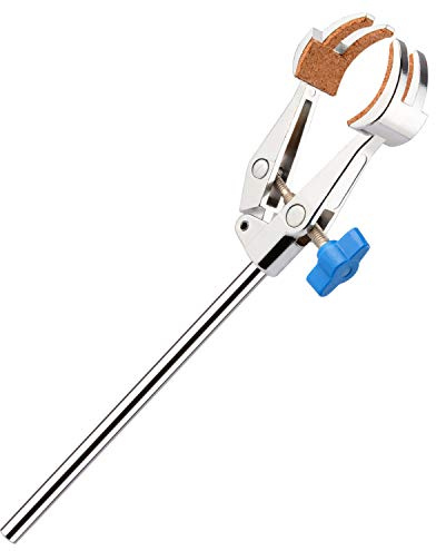 stonylab Abrazadera giratoria de 4 puntas, resistente de 4 puntas, abrazadera de laboratorio multiusos con apertura máxima de 100 mm