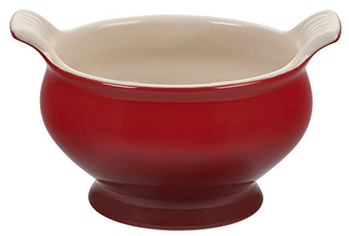 Le Creuset Steinzeug Heritage Suppenschale, 590 ml, Kirschrot