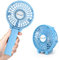Jonwall Ventilatore USB, Mini Ventilatore Portatile Ventilatore da Tavolo Ricaricabile Ventilatore da Scrivania Personale Pieghevole per Viaggi in Campeggio Ufficio Domestico Blu