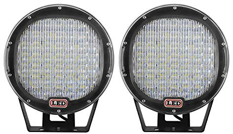 Willpower 2pcs 9 Zoll 23CM 225W Led Arbeitsscheinwerfer Bar 12V 24V Led Scheinwerfer Wasserdicht Flutlicht Led Bar für Offroad Traktor Auto Zusatzscheinwerfer Rückfahrscheinwerfer Lightbar Runden