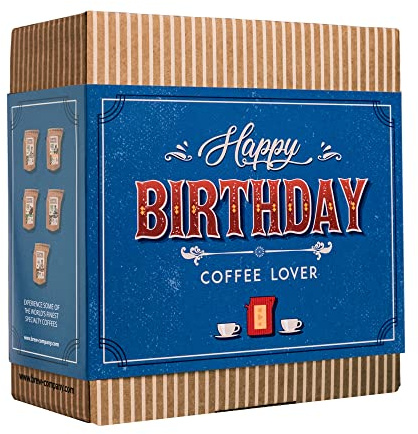 Set regalo di compleanno gourmet per uomini e donne, 7 dei migliori caffè biologici e speciali del mondo | Brew & Enjoy in qualsiasi momento e ovunque | idea regalo per lui e per lei