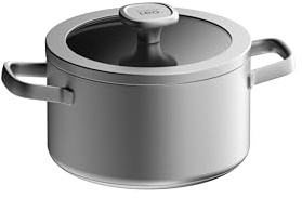 Berghoff Leo - Cazuela con Tapa Graphite Acero Inoxidable Reciclado 20cm