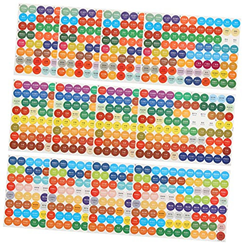 GRIRIW 4 Sätze Flaschenverschlussaufkleber Für Ätherische Öle Flaschenverschlussetiketten Für Ätherische Öle Aufkleberetiketten Ätherisches Öl Etikettenaufkleber Plastik