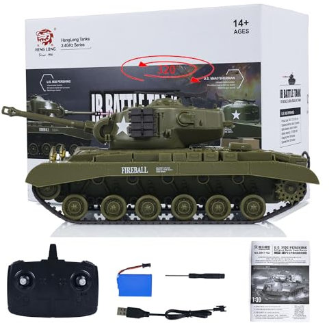 HengLong 1/30 RC Kampfpanzer Pershing M26 3841-02 2.4G Funkfernsteuerung Modellpanzer