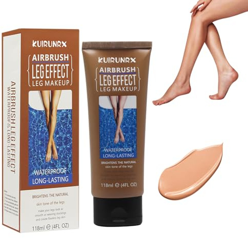 KUIRUNRX® Wasserfestes Bein Make up, Leg Makeup Waterproof No Transfer, wasserdichte Grundierung für Körper-Make-up, zur Tattoo-Abdeckung (Bronze)