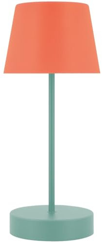 Remember Oscar Tischleuchte - Koralle / Türkis, Kunststoff, LED, Wiederaufladbar, Dimmer