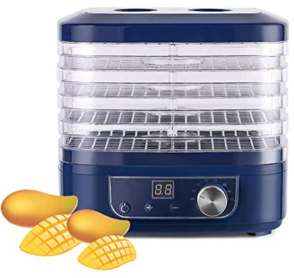 Food Dehydrator Mini Machine with Adjustable Temperature Control - Professional Jerky Maker for Drying Fruits, Vegetables, and Meats