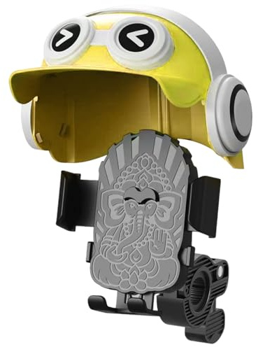 Yjkedfh Supporto per cellulare per bicicletta | Supporto per cellulare per bicicletta con casco Compatibilità – Accessori per bicicletta per videotelefonia GPS navigazione intrattenimento durante la