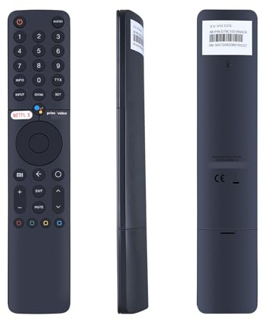 WKOLF XMRM-19 Telecomando con controllo vocale per Xiaomi MI P1, Serie 32, 43, 55, Q1 e 75 Android Smart TV L32M6-6AEU, L50M6-6AEU, L55M6-6ESG, L75M6-ESG