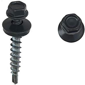 Bohrschrauben, Fassadenschrauben RAL 7016 anthrazit 4,8 x35 mm 100 Stück