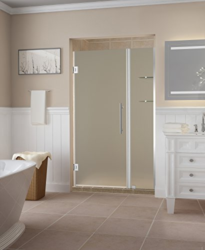 Aston SDR960EZ-CH-4927-10 Belmore GS Frameless Hinged Alcove Shower Door with StarCast Clear Glass and Shelves