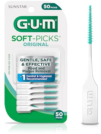 GUM - 6323R Soft-Picks Original Zahnstocher, 50 Stück