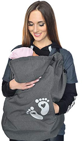 MijaCulture Softshell varm baby universal vindtät bärfodral 4113 (grafit/baby 2)