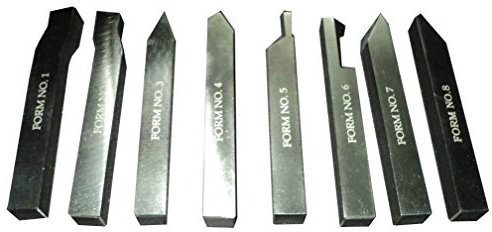 AI 8 Piece HSS Lathe Tool Set 6mm 1/4 Shank Metal Lathe Tool - Bag Packed