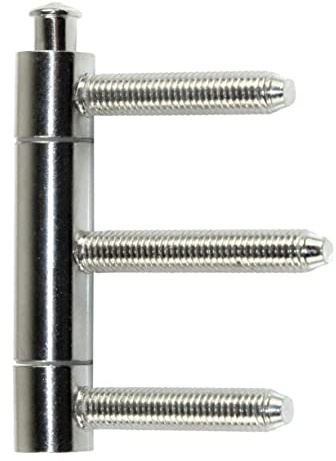 SN-TEC Türband 3-teilig für Holztüren WF C 1-15, Rolle 15mm, Stift 8mm, vernickelt (3 Stück)