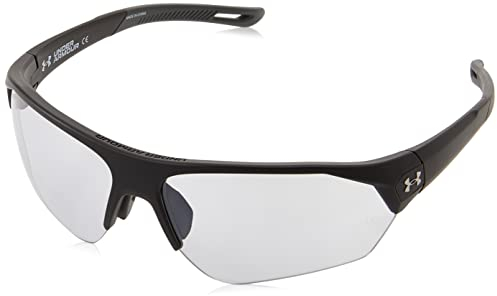 Under Armour UA Playmaker Wrap Sonnenbrille, Schwarzgrau, 72 mm, 10 mm, Schwarzgrau, Schwarzgrau