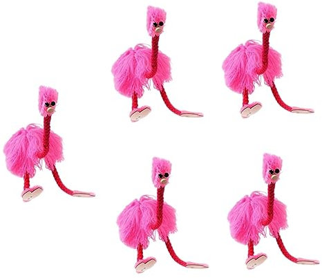ibasenice 5st Straußen Marionette Straußen Kuscheltiere Plüschtiere Marionettenspielzeug Puppentheater Für Kinder Tiermarionetten Marionette Drachenpuppe Baby Erwachsener Plüsch Mit Linie