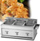 Deep Fryer Friteuse à gaz Professionnelle, Réservoir de friteuse à gaz Friteuse à croustilles de Poulet en Acier Inoxydable avec cuillère à Panier,Triplecylinder9L+9L+9L