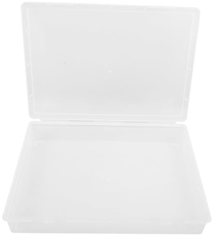 Operitacx Kartenaufbewahrungsbox A4 aus Kunststoff für Dokumente und Reisen | Desktop Organizer mit Schnallendeckel, Trockene Unterlagen, Leichter Zugriff, für A4-papiere und Reiseunterlagen