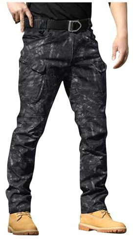 Motorradhose Extra Lang Cargo Jeans Herren Taktische Hose Motorrad Hosen Cargo-Jogginghose Pants Stretch