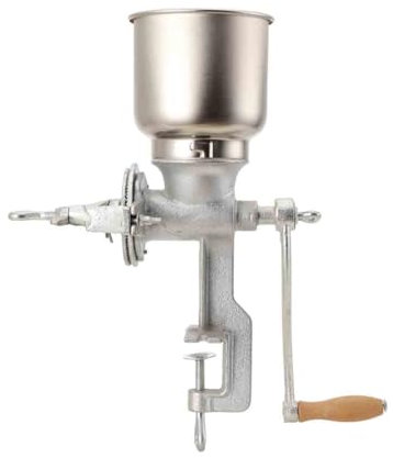 NICCOO Manuelle Getreidemühle - Handbetriebene Kornschleifwerkzeuge mit Handkurbel & Tischklemmen-Design - Handmühle für Nüsse, Kaffee, Getreide, Samen, Gewürze