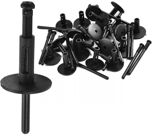 CGEAMDY 50 Pezzi Rivetti Ciechi Elementi Di Fissaggio, Rivetti Per Paraurti In Plastica, Auto Clip Per Modanature In Plastica, Paraurti Parafango Rivestimento In Plastica Modanatura Clip(Nero)