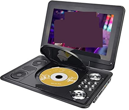 JOJIDE Reproductor de DVD portátil, Reproductor de DVD portátil HD de 13 Pulgadas Reproductor Multimedia Digital móvil TV EVD Radio MPEG MPEG4 VCD Tarjeta SD U Disk Play, para el hogar, el Coche