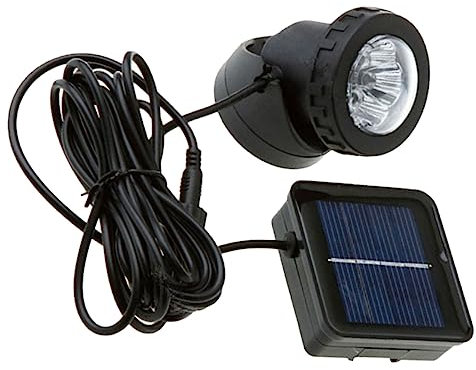 Toyvian Solar Spotlight Led Projector Lamp for Outdoor Garden Decoration Energy-Saving Submersible Light for Aquariums and Landscapes Material Full Solar Powered