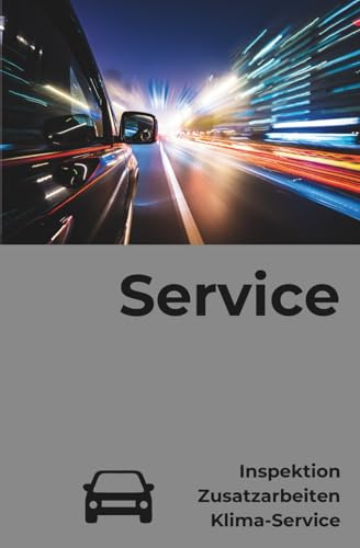 XXL 50 Seiten Kfz-Serviceheft Markenunabhängig: Für Inspektion, Klima-Service & Zusatzarbeiten