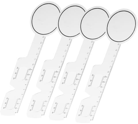 ULTECHNOVO 4pcs Pupillary Distance Ruler Pupil Distance Ruler Optical Pupil Measuring Eye for Optometrist