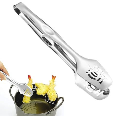 Hiemible Pinces de Cuisine,Pincettes De Barbecue En Acier Inoxydable,Pinces Alimentaires - Pour Servir Griller Frire Pâtes Salade Gâteau Buffet Barbecue Cuisine