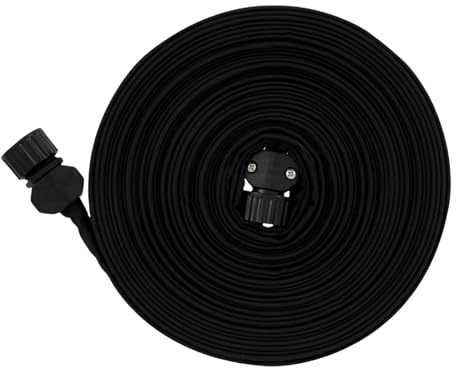 Tuyau D'arrosage Plat Poreux - Tuyau d'Eau Anti-Fuites et Connectable,Gaine d'Arrosage Poreuse pour Potager et Jardin,pour l'Entretien des Jardins Familiaux et des Espaces Verts, Pelouse et