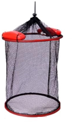 Fiskfälla, Belagd fiskfälla Korg Vikbar Flytande Justerbar Hopfällbar Flerfärgad 30-90cm