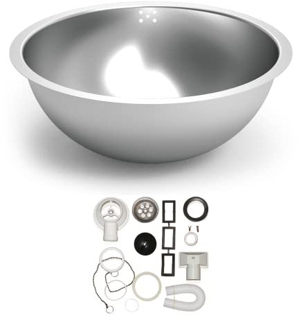 Lioninox Vasque INOX à Poser Demi - sphérique ø 260 mm