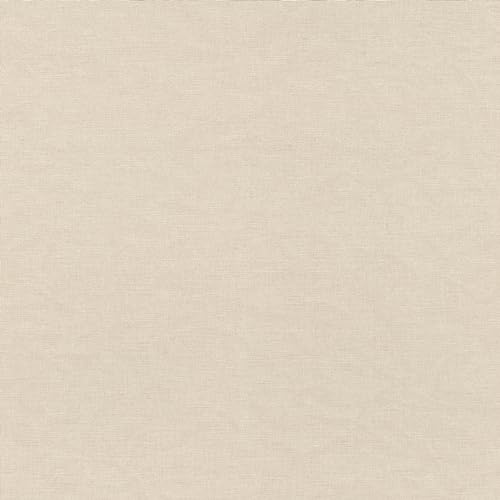 Rasch Tapete 464016 - Einfarbige Vliestapete in Beige mit Leinenoptik, Textilstruktur aus der Kollektion Country Charme