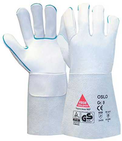 Hase Schweißerhandschuhe Oslo Größe 12, Rindnarbenleder 6 Stk