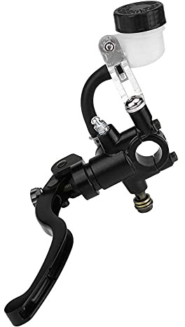 EVGATSAUTO Leva della pompa freno, 7/8 Manubrio idraulico rotondo universale per motocicletta Leva frizione pompa freno 22mm (sinistra/destra)(Sinistra)