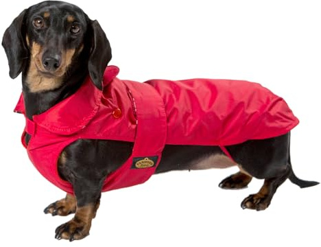 Fashion Dog Hundemantel speziell für Dackel - Rot - 43