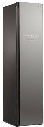 LG Styler Steam Closet | Clothes Steamer for Garments and Household Item Care | Sanitize, Deodorize, Freshen & Dry with Steam Technology & Moving Hangers| Easy Install | Wi-Fi enabled| Mirror (S3MFBN)