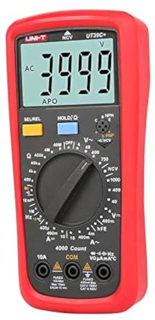 UNI-T Uni-trend Multimeter clamp meter UT39A+ UT39C+ UT39E+ UT39C Digital Multimeter Auto Range With LCD Backlight Data Hold Multimetro tester(UT39C+)