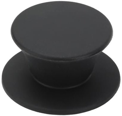 Puco Silicone Pot Lid - Black, Silicone, Round, 1 Ounce, Dishwasher Safe